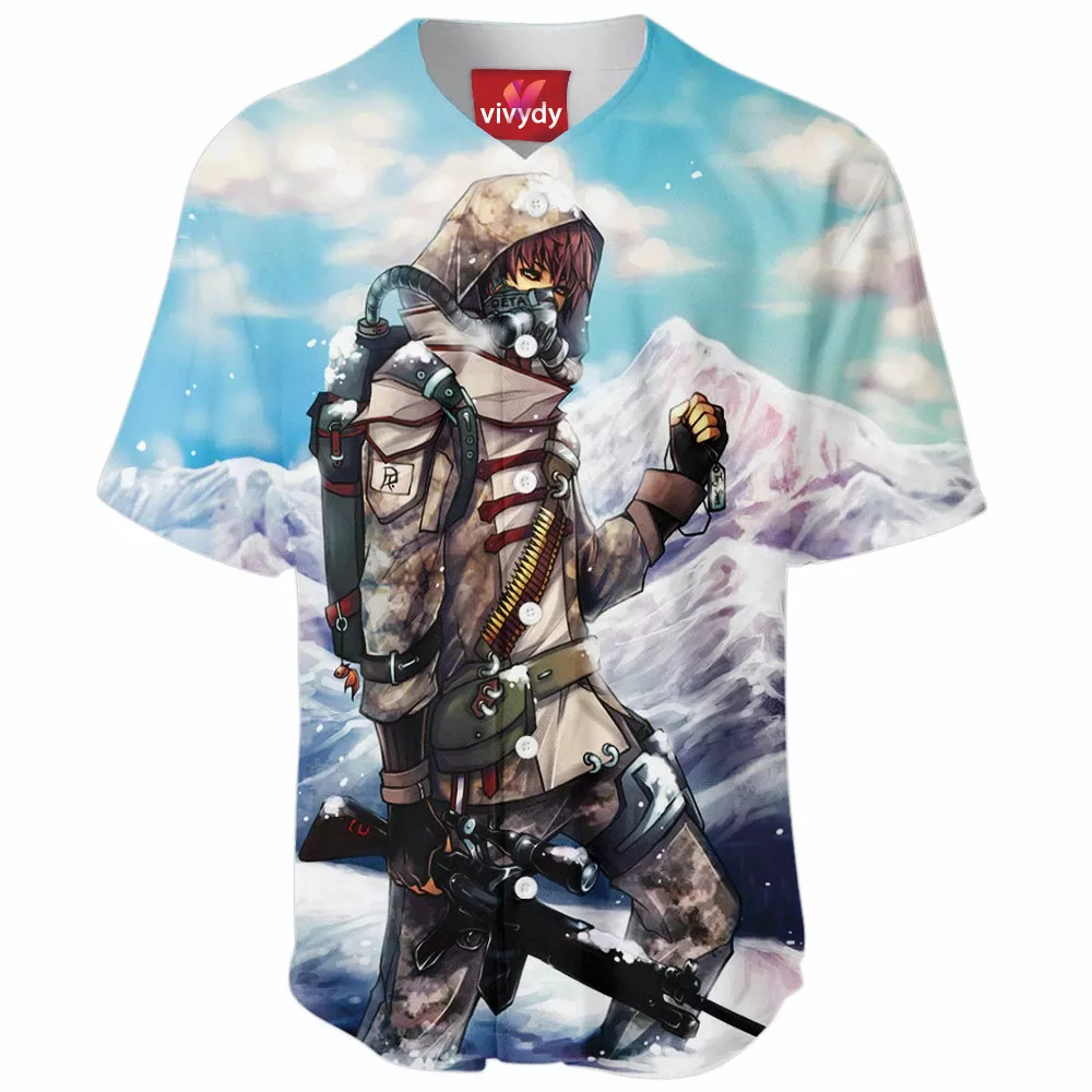 Soldier In The Snow Baseball Jersey