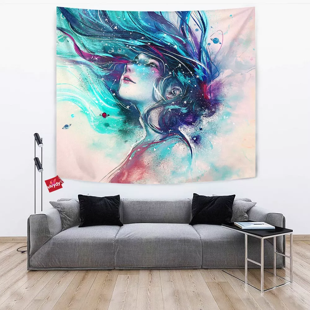 Galaxy Girl Tapestry