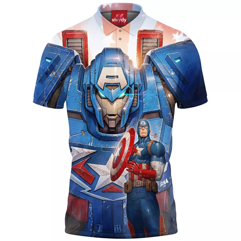 Captain America Polo Shirt