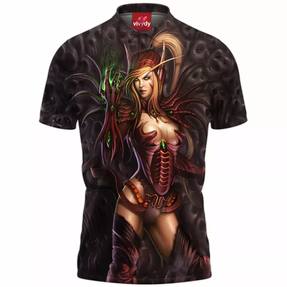 Valeera Sanguinar Warcraft Polo Shirt