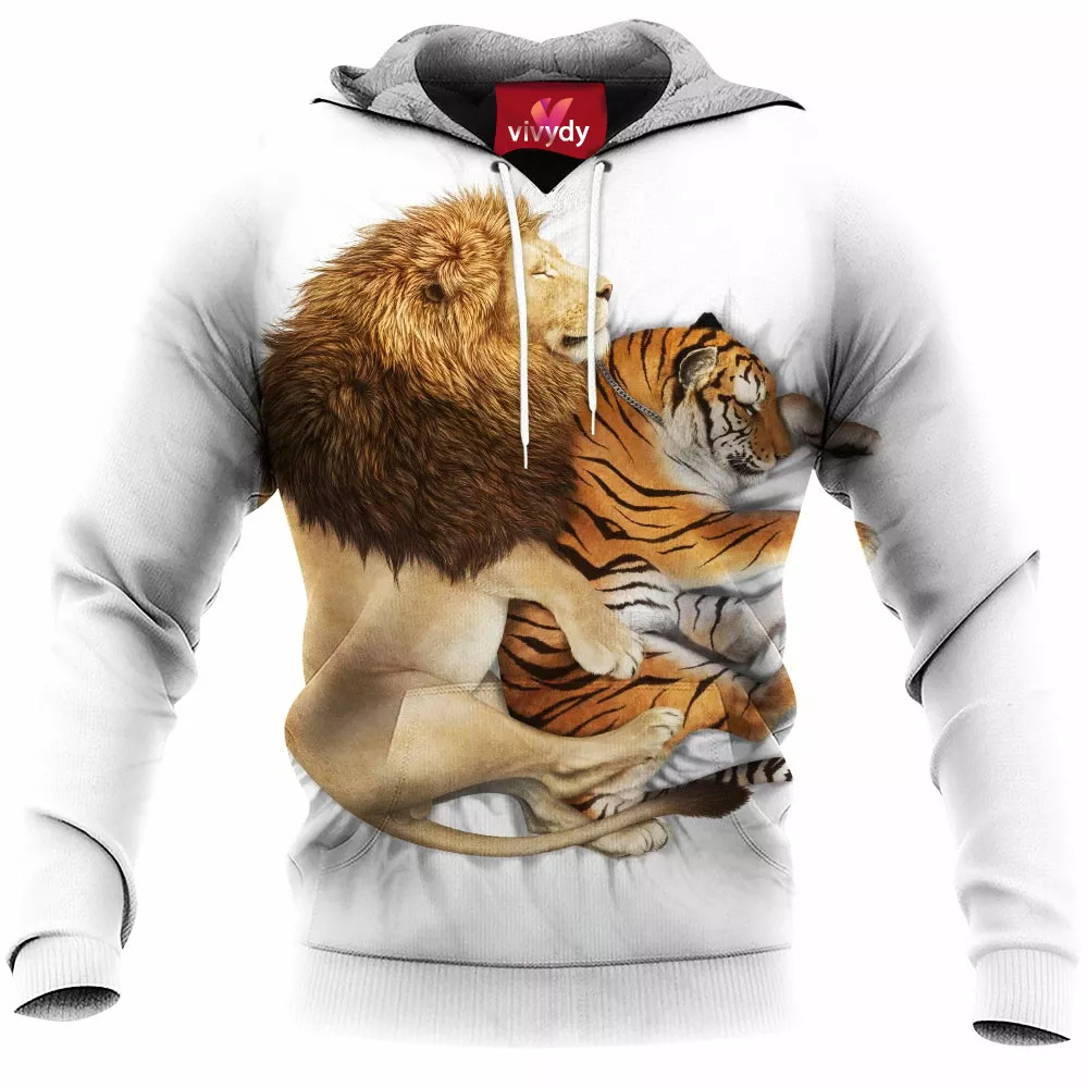 Lion And Tiger Hoodie