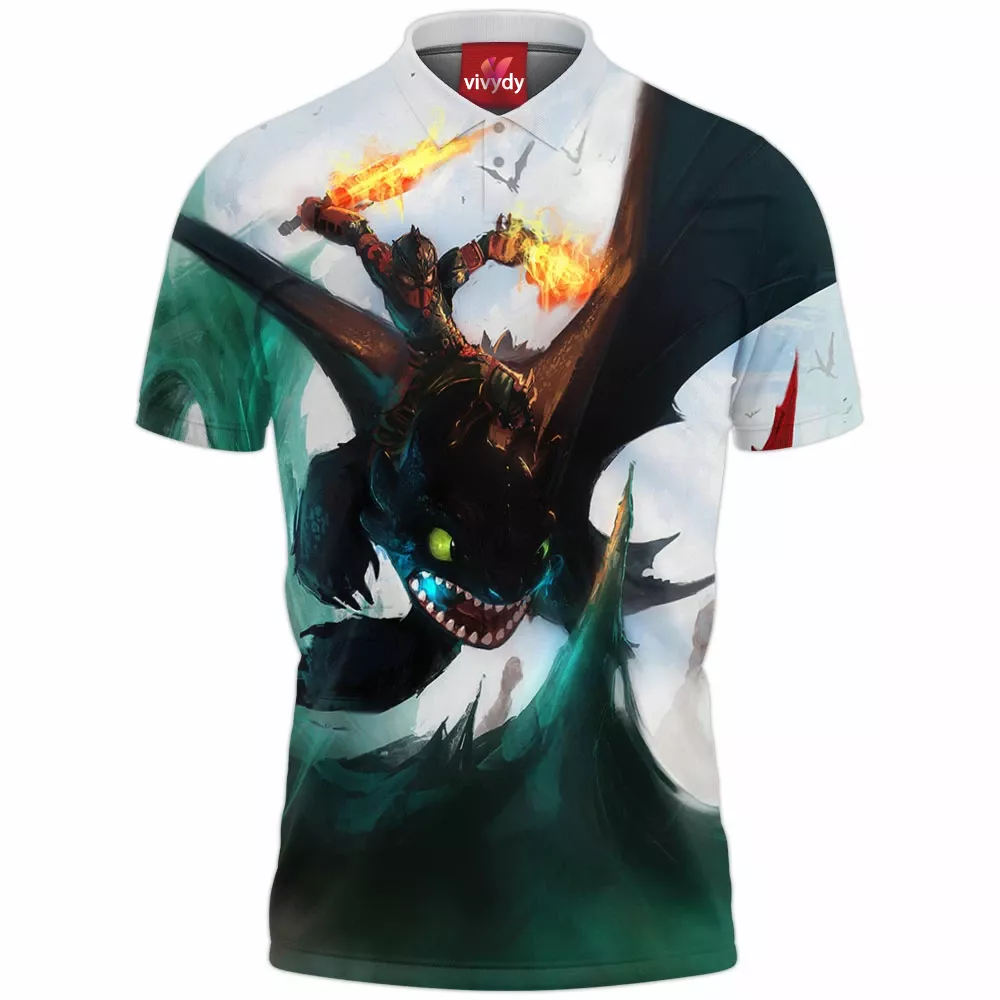 How To Train Your Dragon Polo Shirt