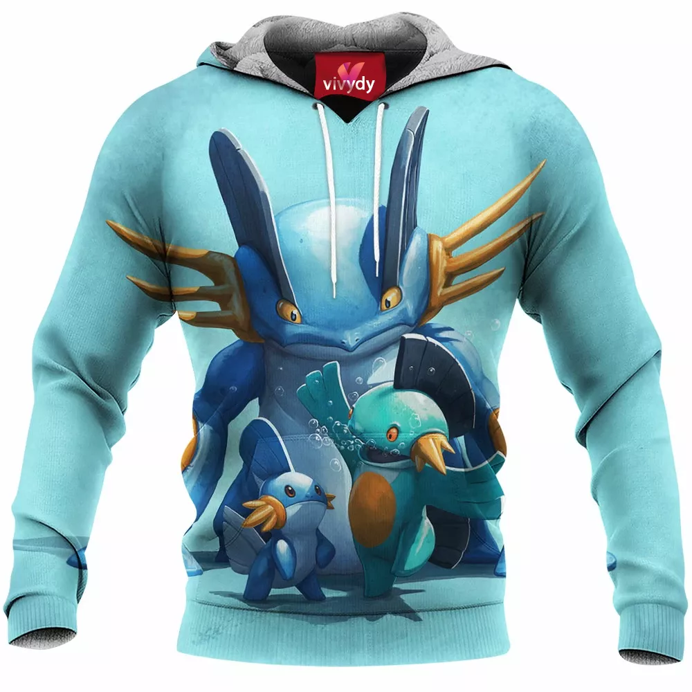 Mudkip Marshtomp And Swampert Hoodie