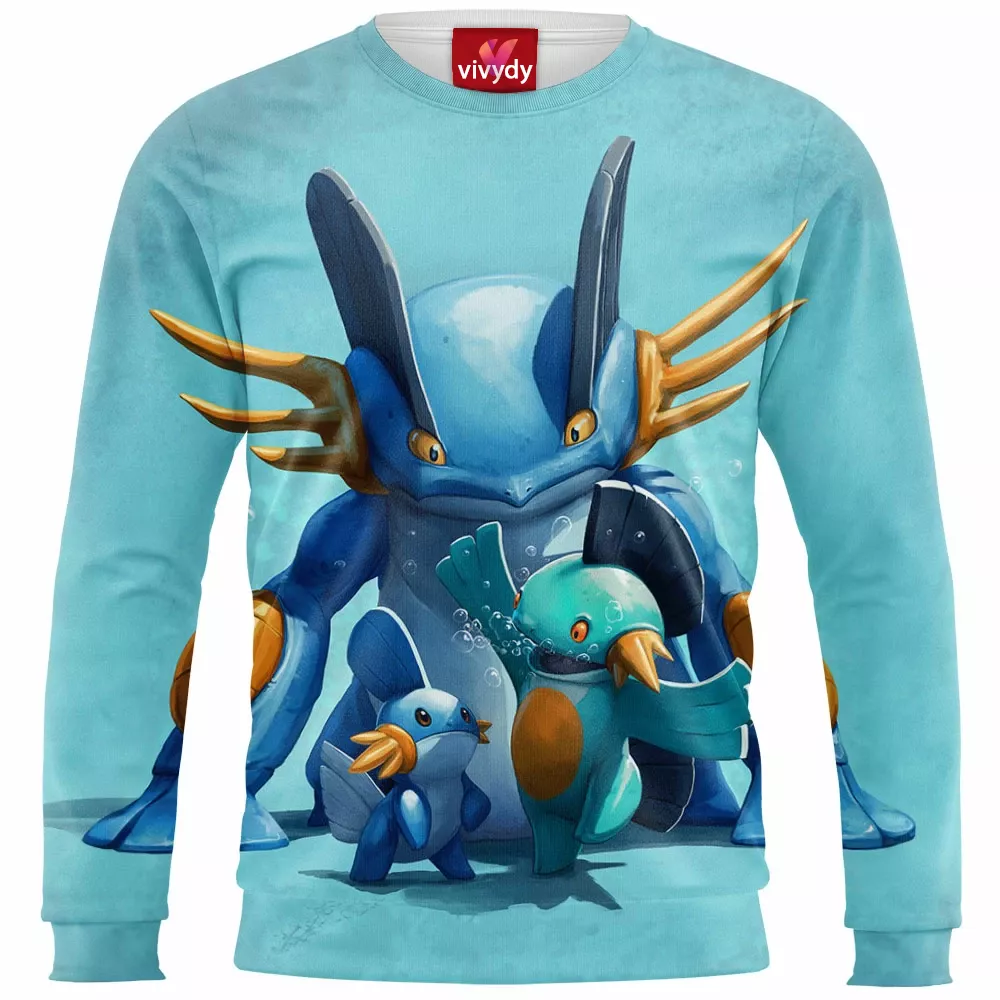 Mudkip Marshtomp And Swampert Sweatshirt