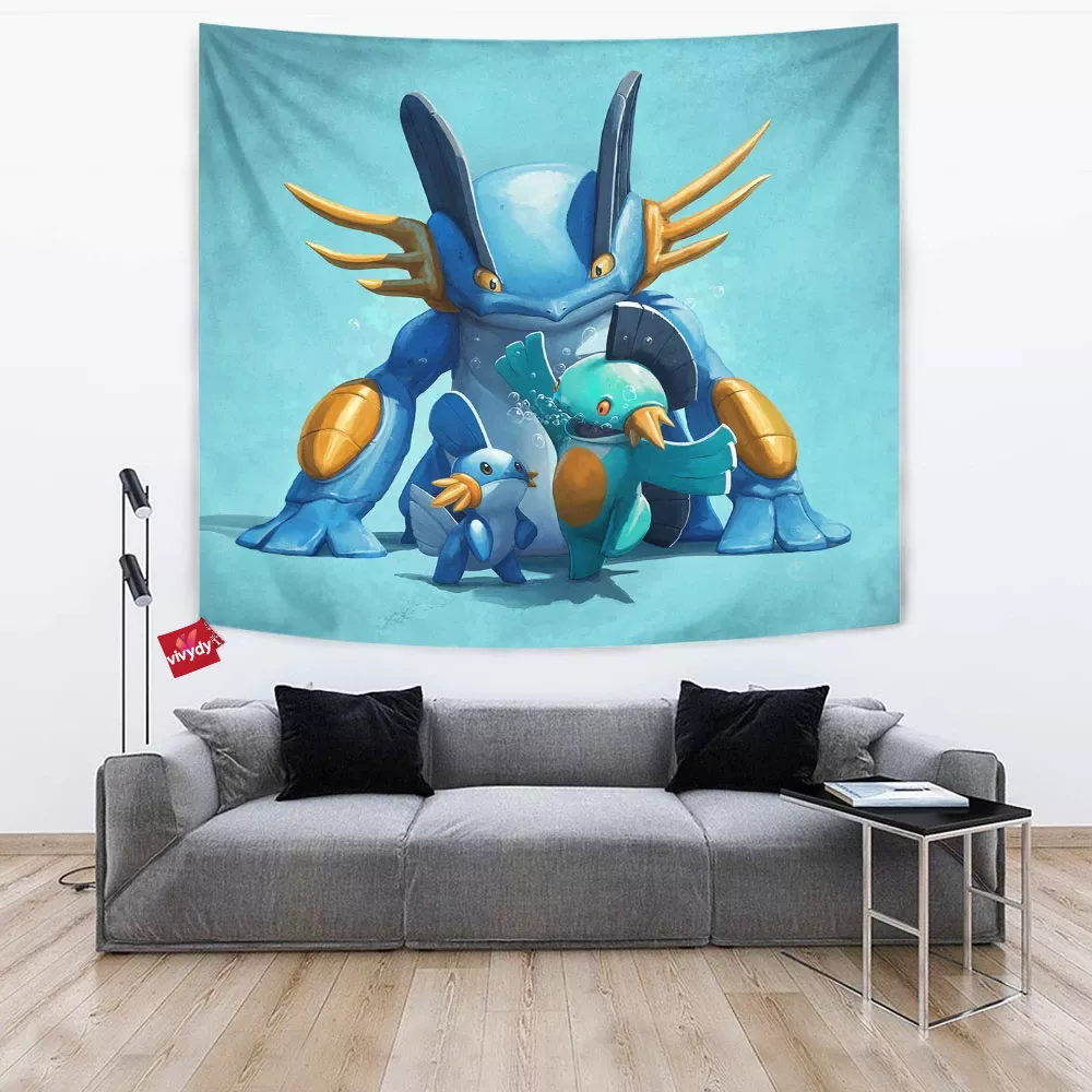 Mudkip Marshtomp And Swampert Tapestry