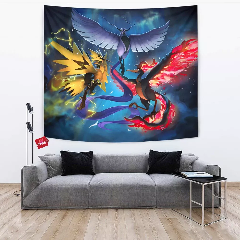 Icuno Zapdos Moltres Tapestry