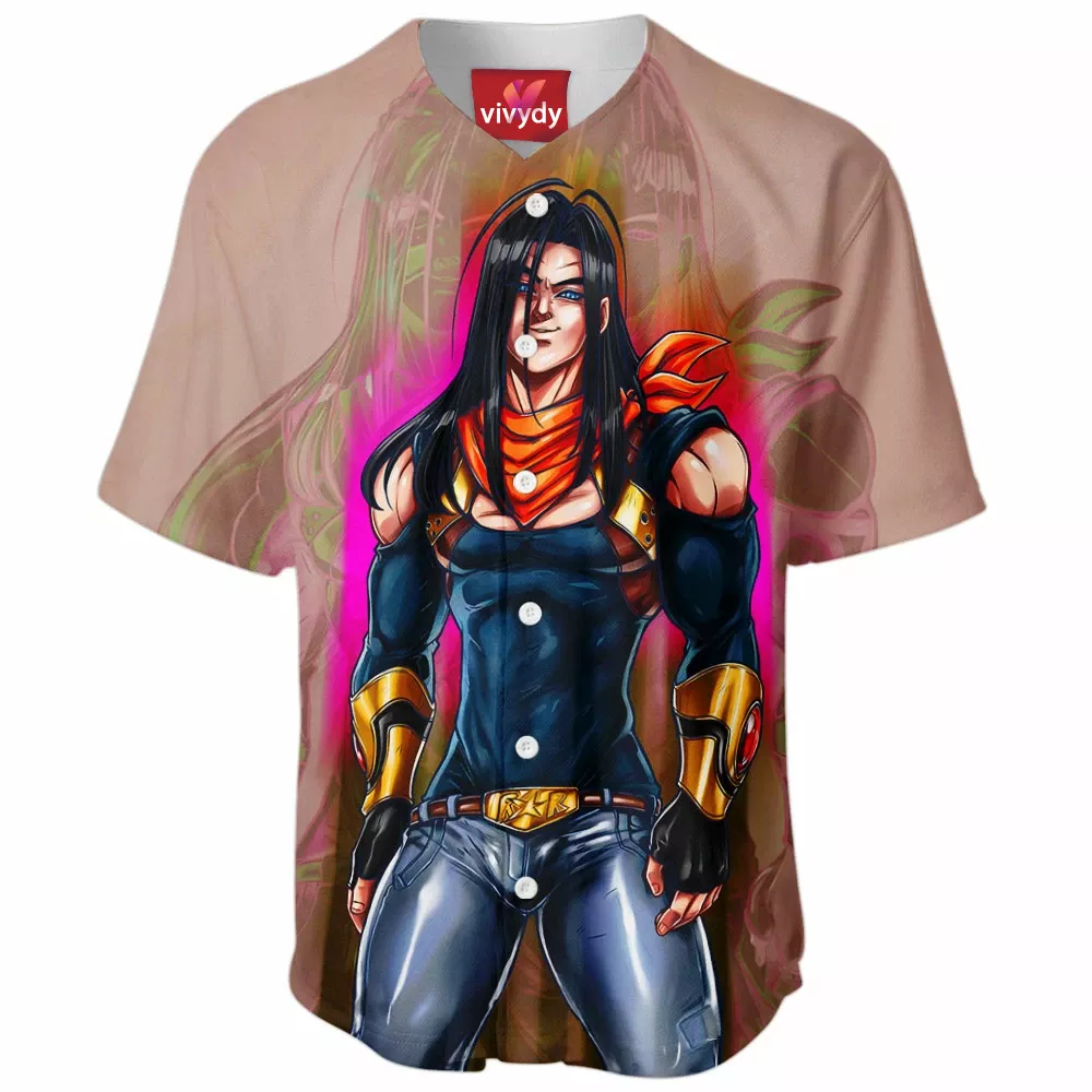 Super Android 17 Baseball Jersey