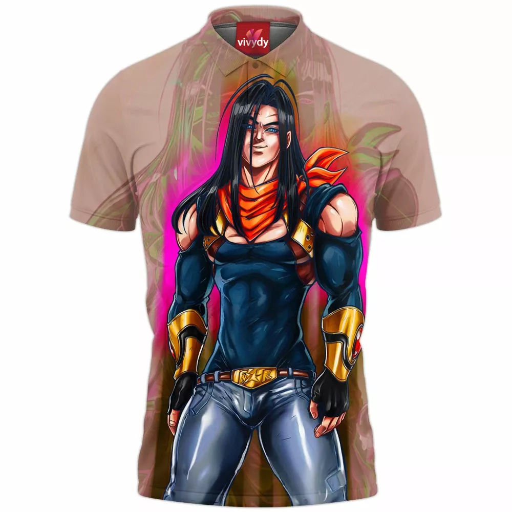 Super Android 17 Polo Shirt