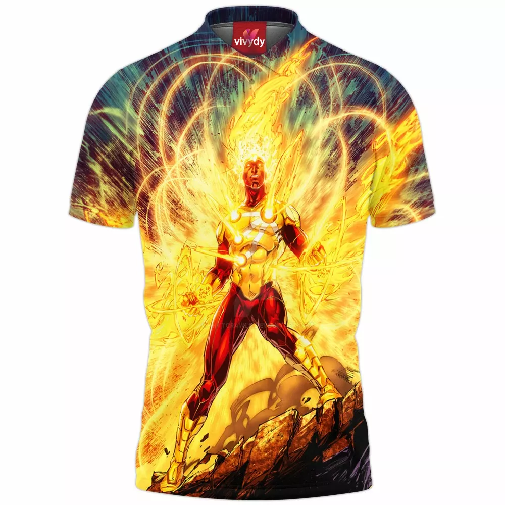 Firestorm Comic Polo Shirt