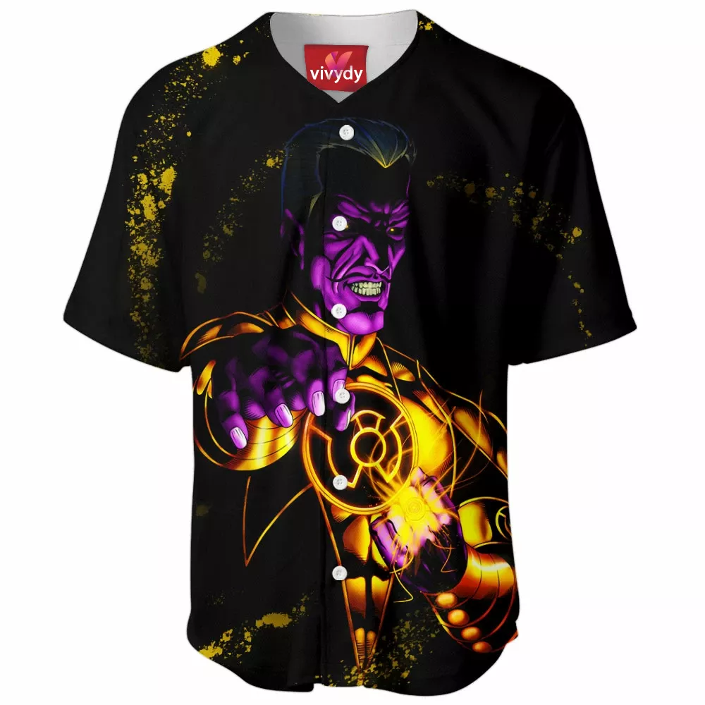 Yellow Lantern Baseball Jersey