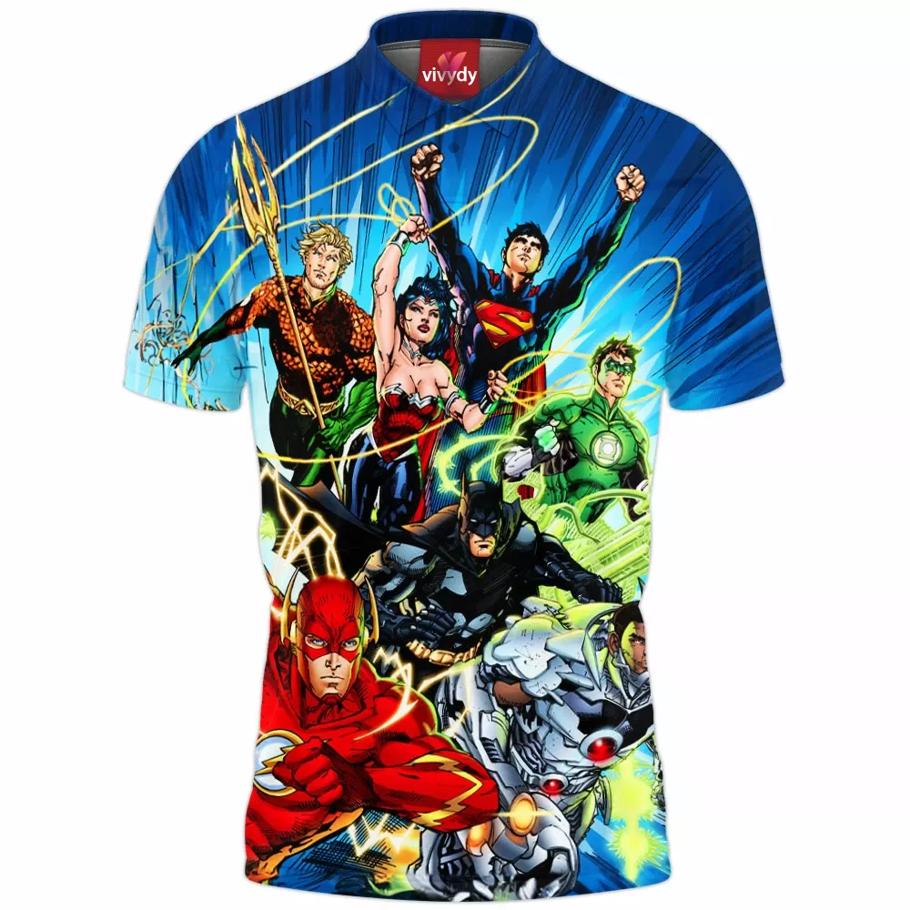 Justice League Polo Shirt