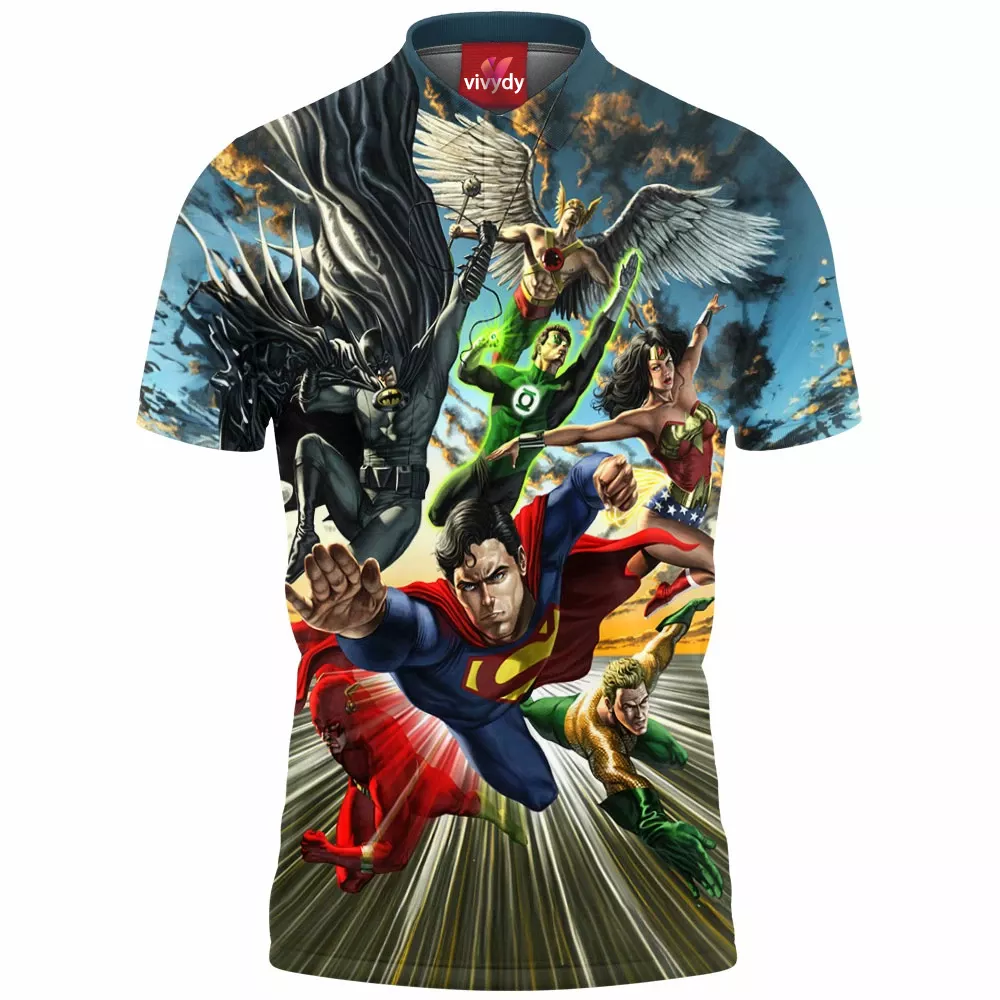 Justice League Polo Shirt