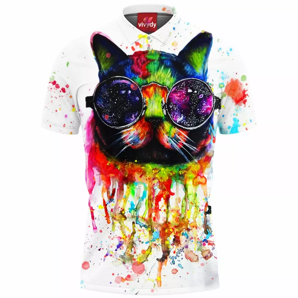 Space Cat Polo Shirt