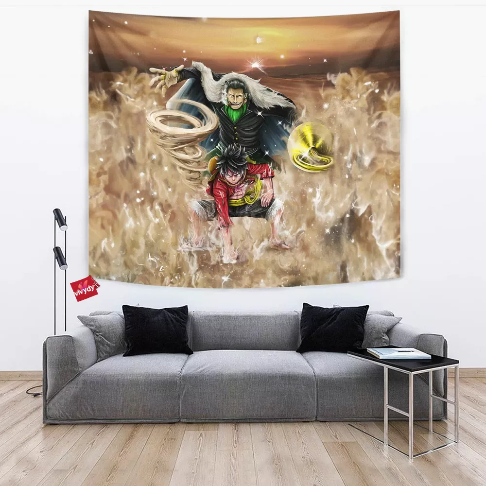 Sir Crocodile and Luffy Tapestry