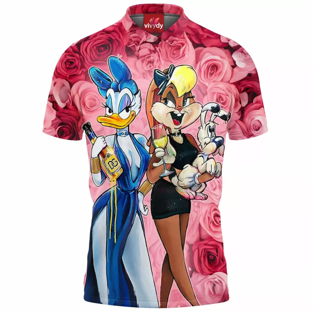 Daisy Duck Lola Bunny Polo Shirt