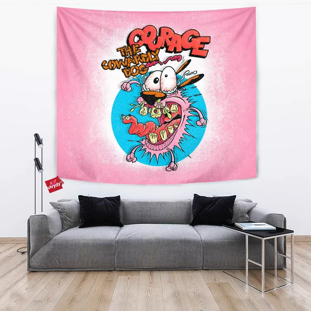 Courage the Cowardly Dog Tapestry