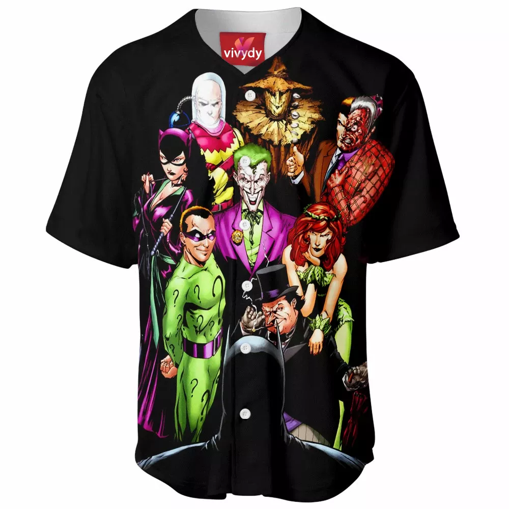 Batman Villains Baseball Jersey