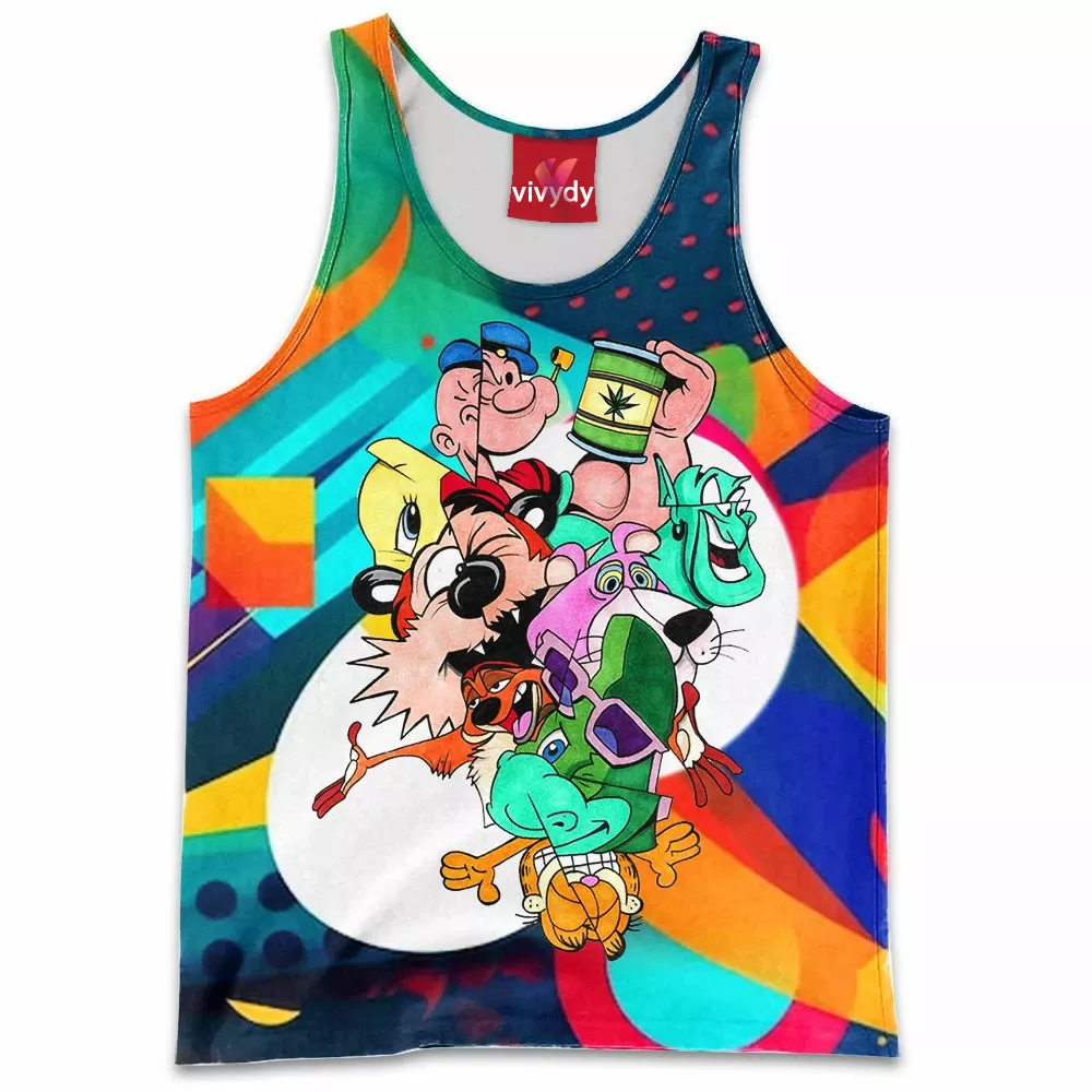 Cartoon, Animation and Animated Tank Top