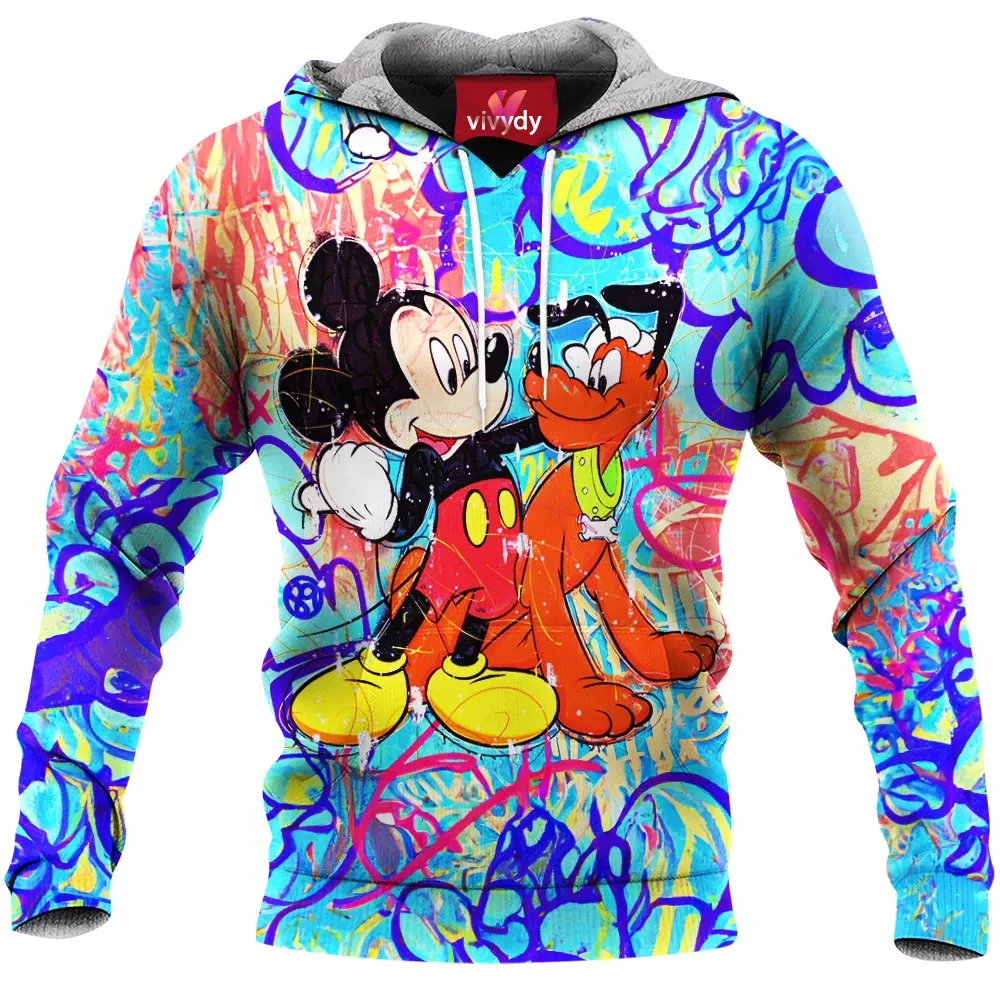 Pluto and Mickey Mouse Hoodie