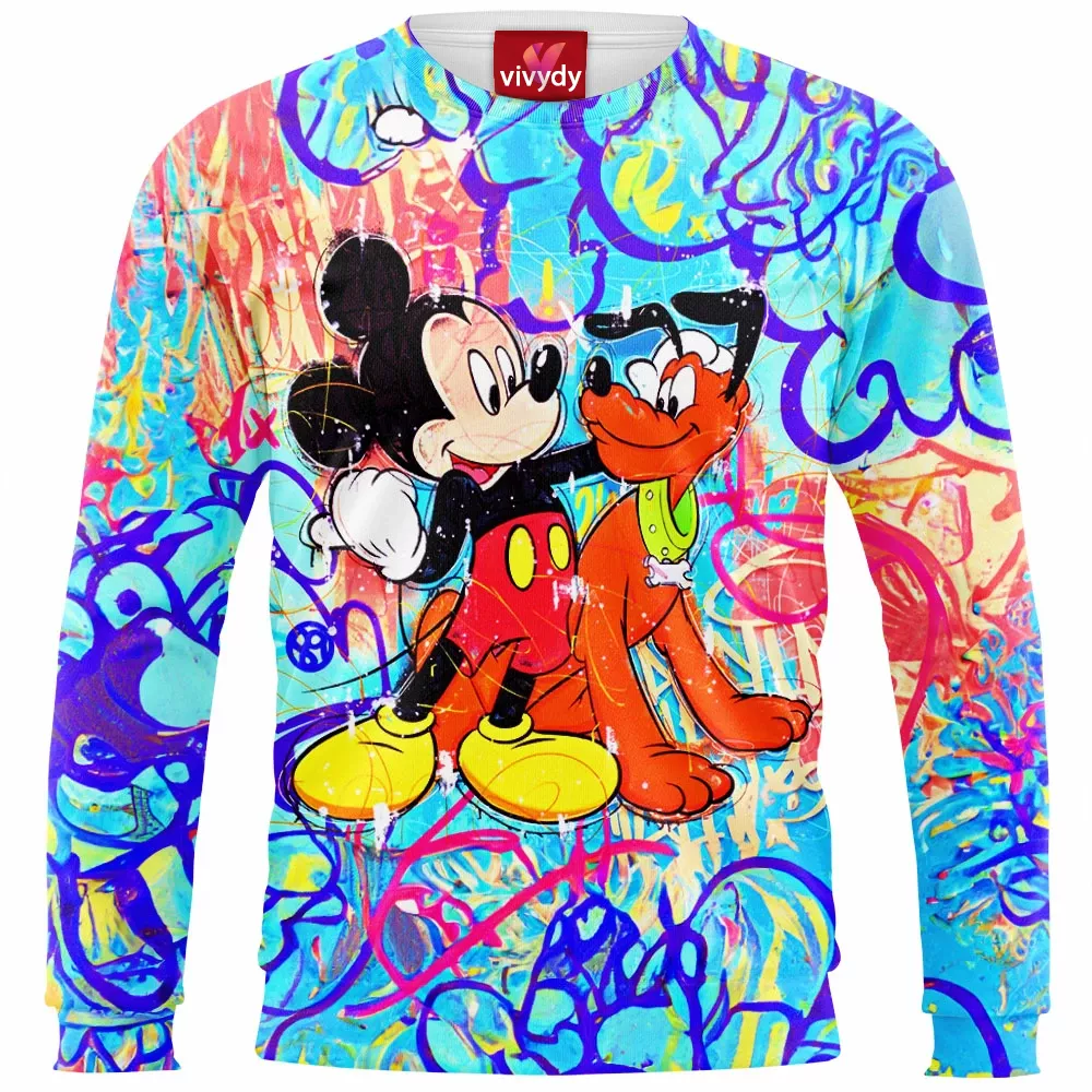 Pluto and Mickey Mouse Sweatshirt