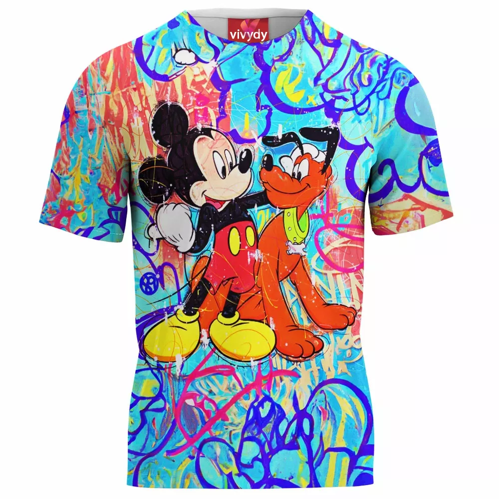 Pluto and Mickey Mouse T-Shirt