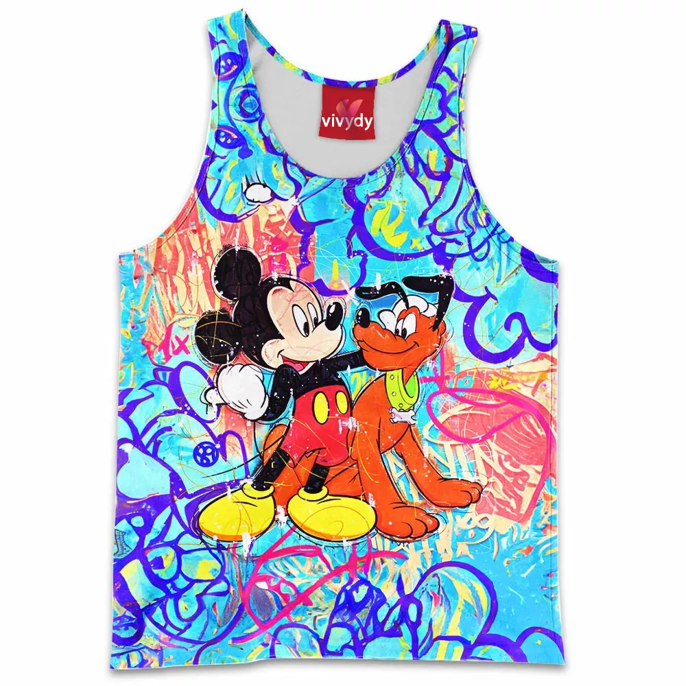 Pluto and Mickey Mouse Tank Top