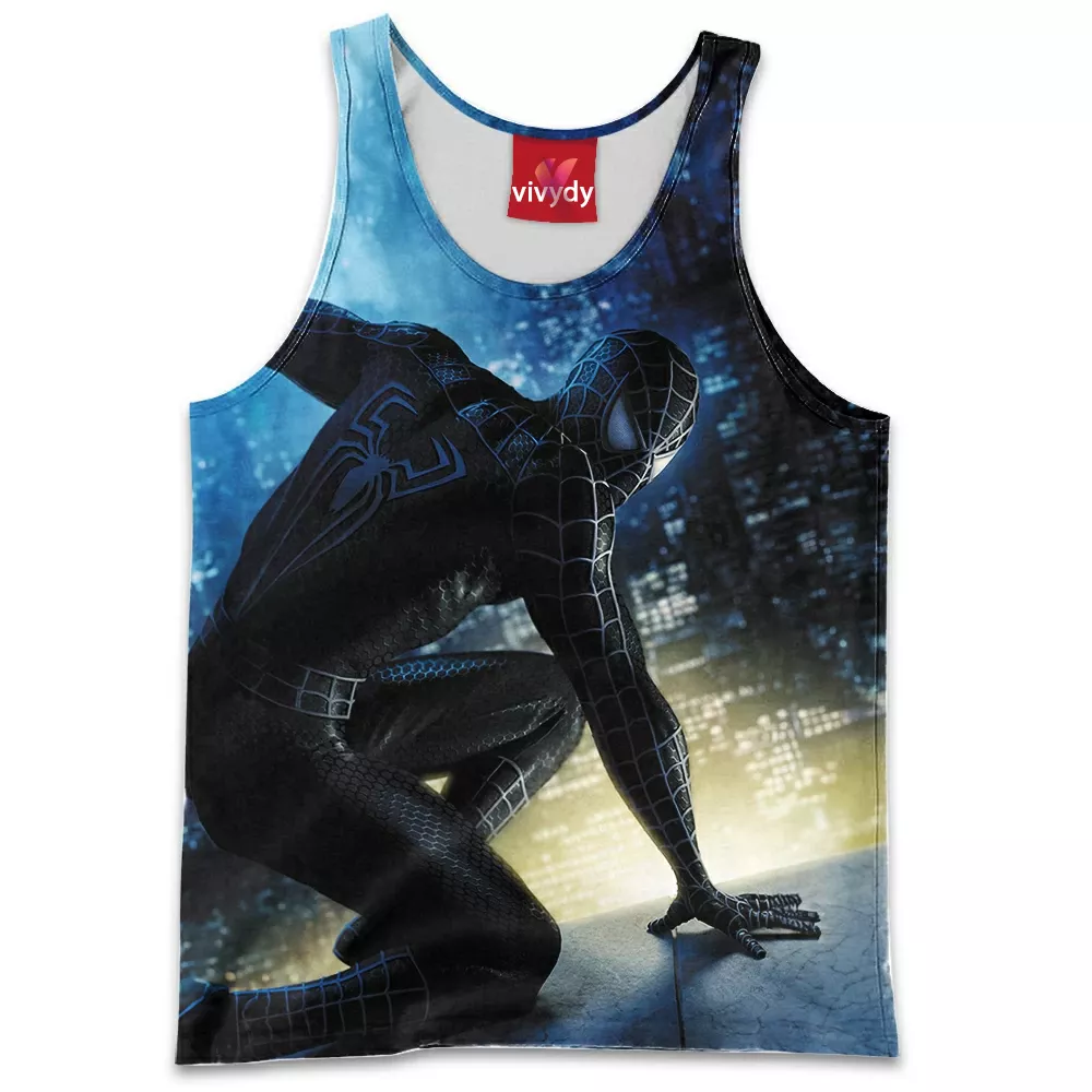 Black Spider-man Tank Top