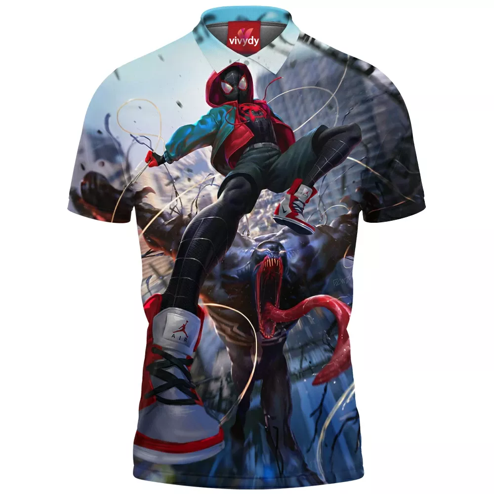 Miles Morales Venom Polo Shirt