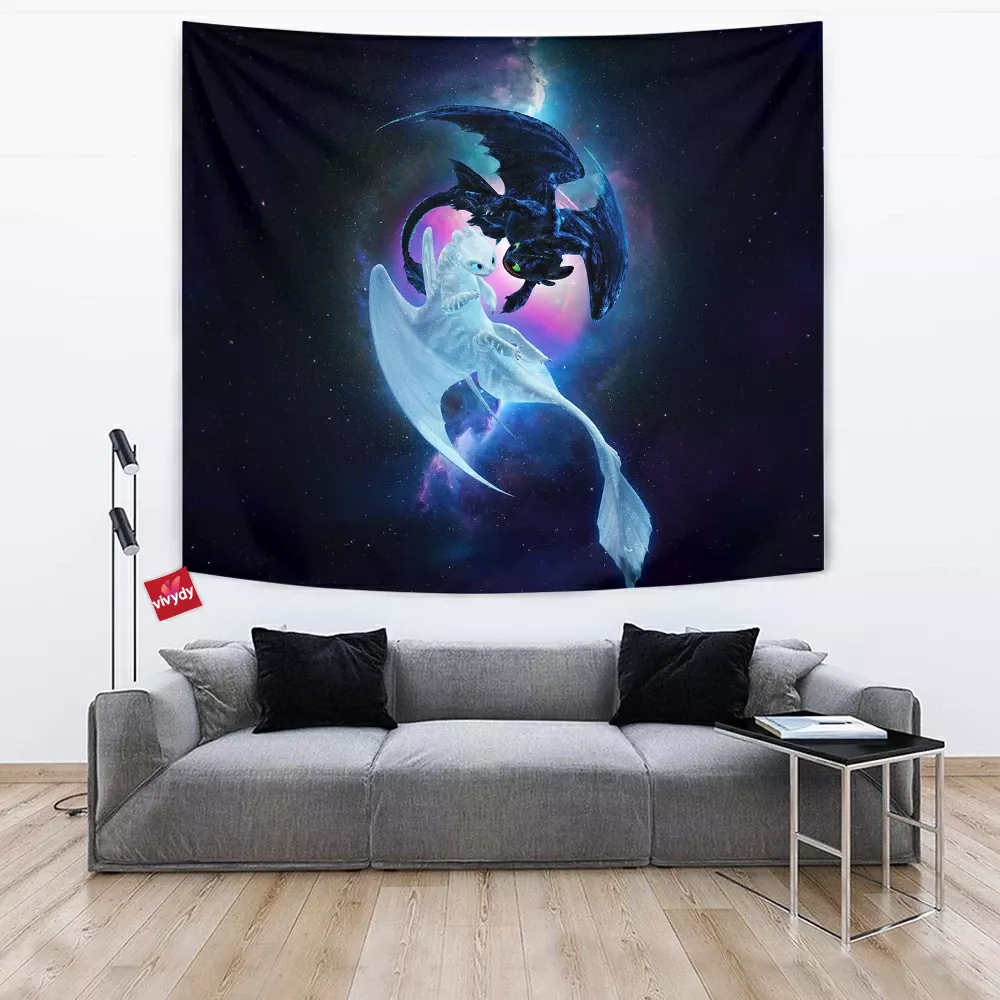 Night Light Fury Tapestry