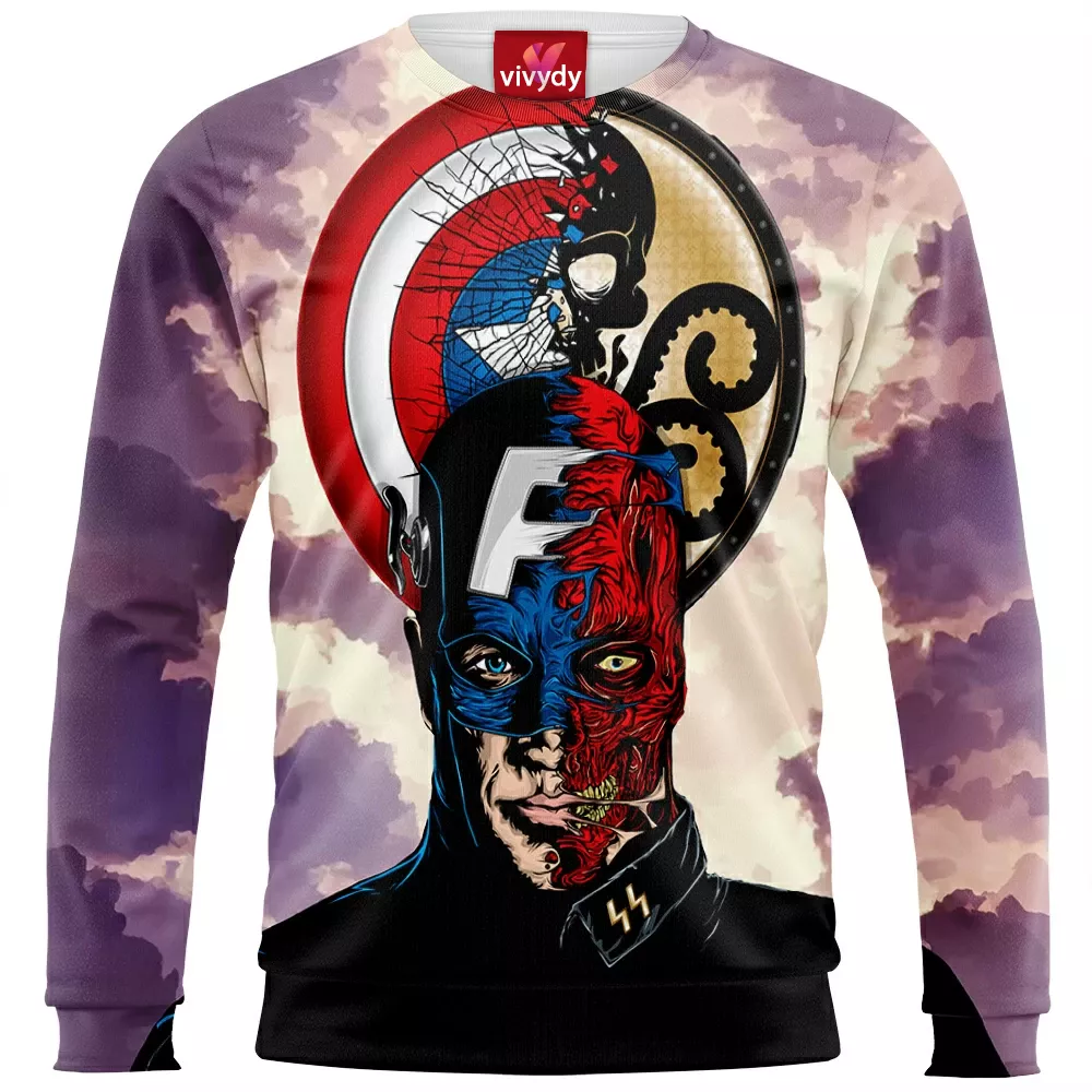 Captain America Red Skull Sweatshirt