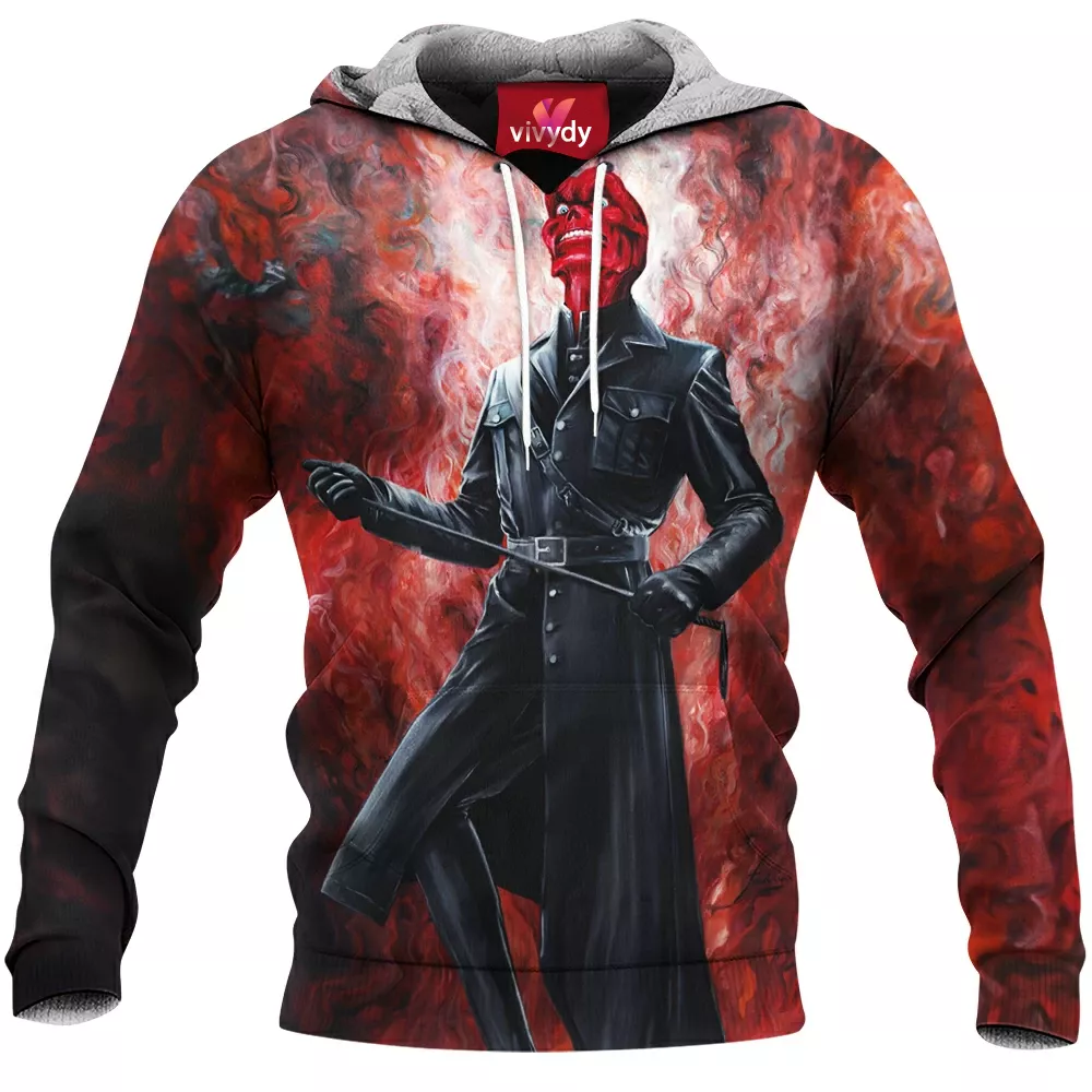 Red Skull Comic Hoodie