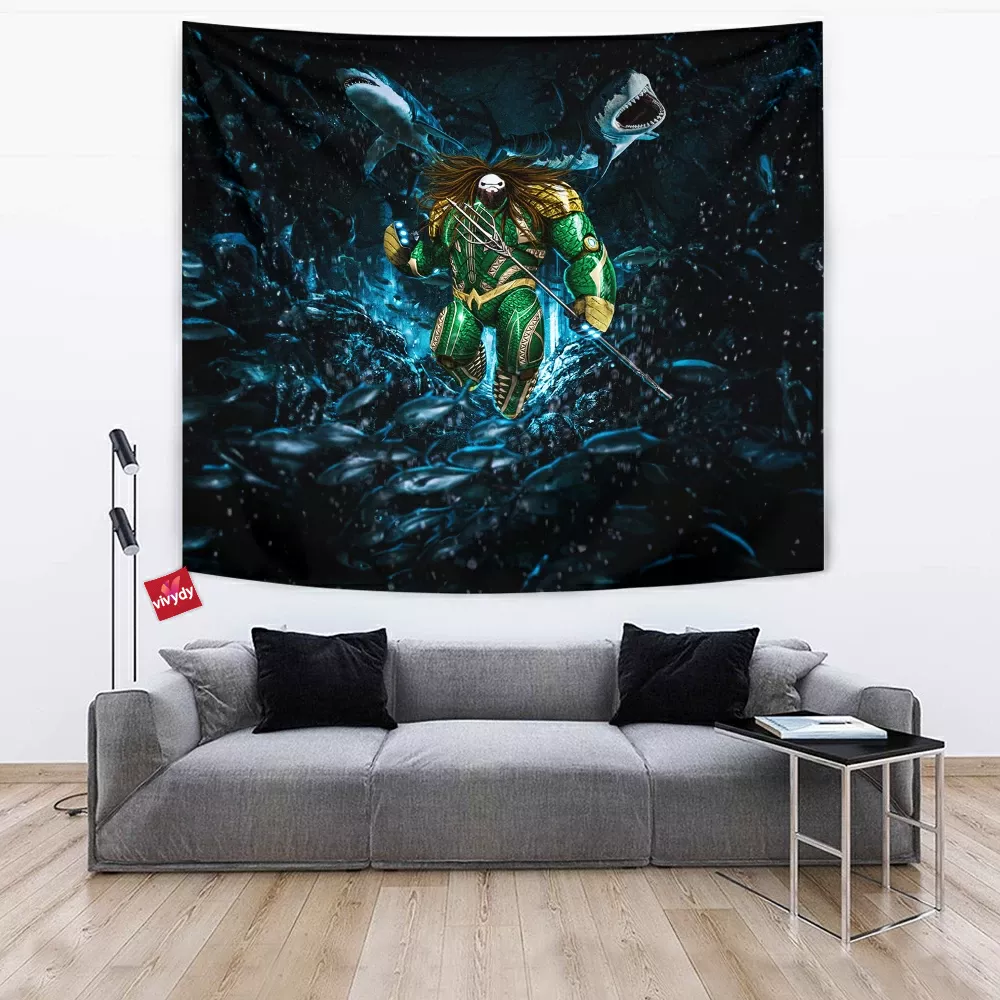 Baymax x Aquaman Tapestry