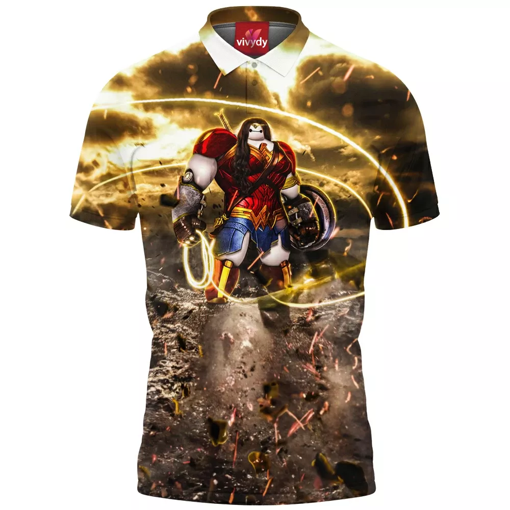 Baymax x Wonder Woman Polo Shirt