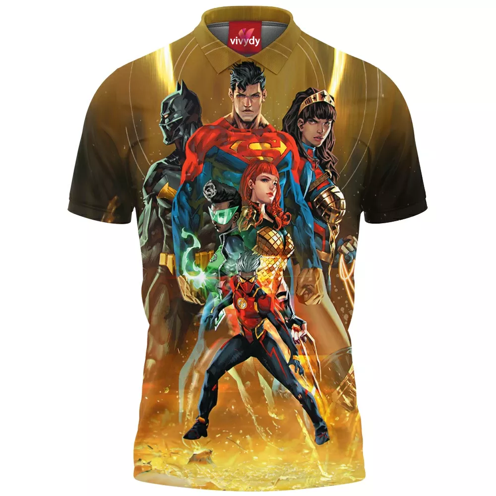 Justice League Polo Shirt