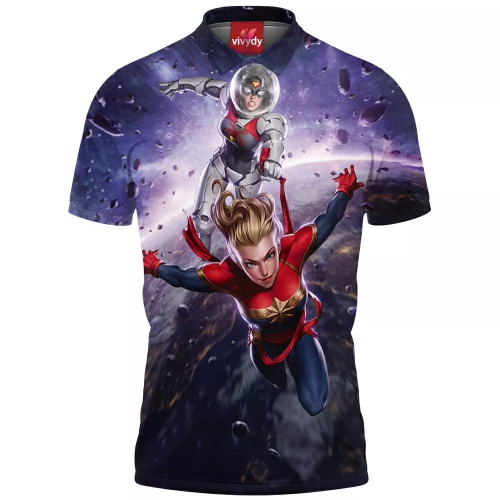 Spider-Woman Captain Comic Polo Shirt