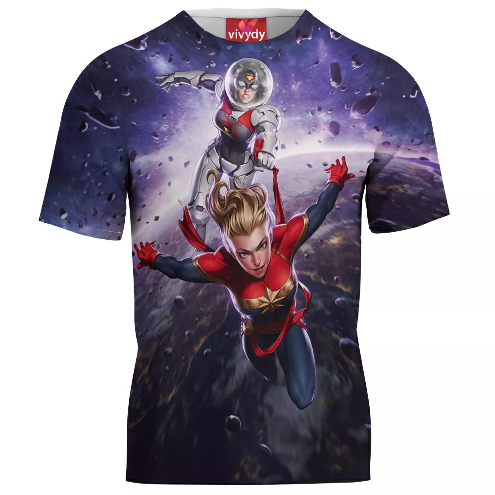 Spider-Woman Captain Comic T-Shirt