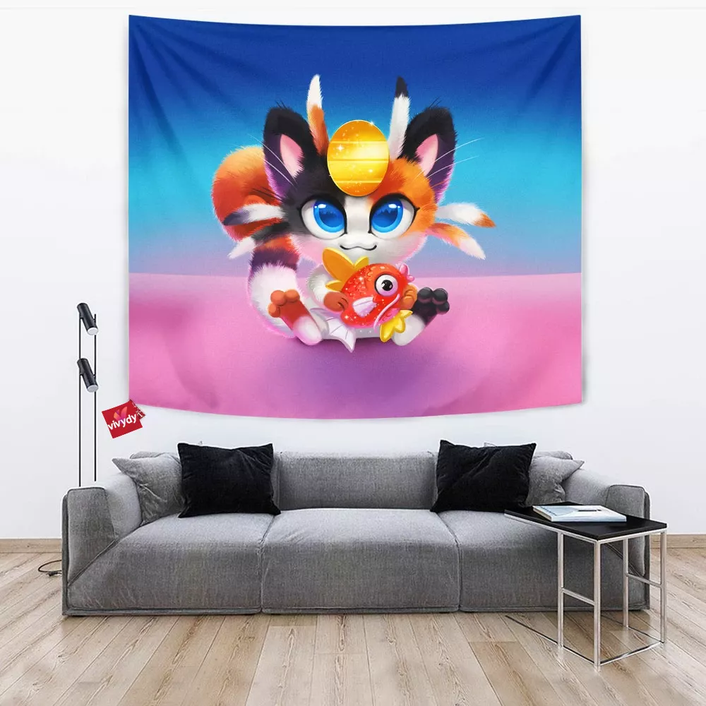 Meowth Tapestry