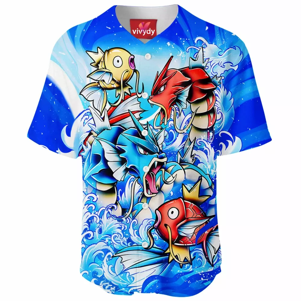 Gyrados And Magikarp Baseball Jersey