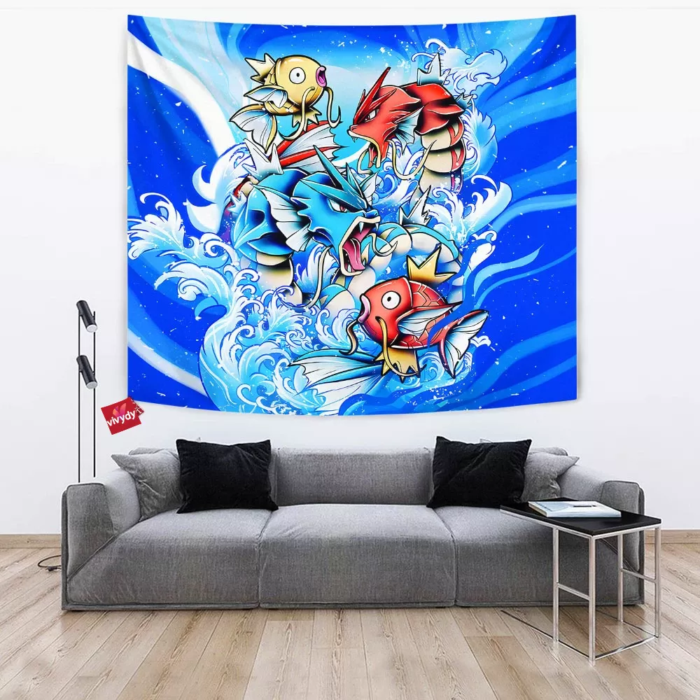 Gyrados And Magikarp Tapestry