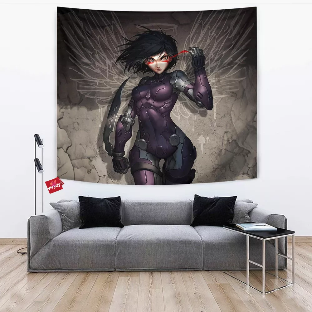 Alita Battle Angel Tapestry