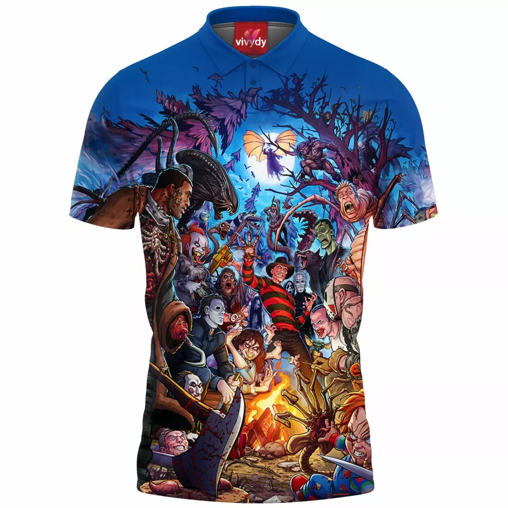 All Horror Characters Polo Shirt