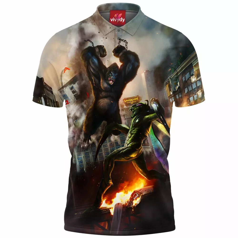 Mantis Vs Kong Polo Shirt