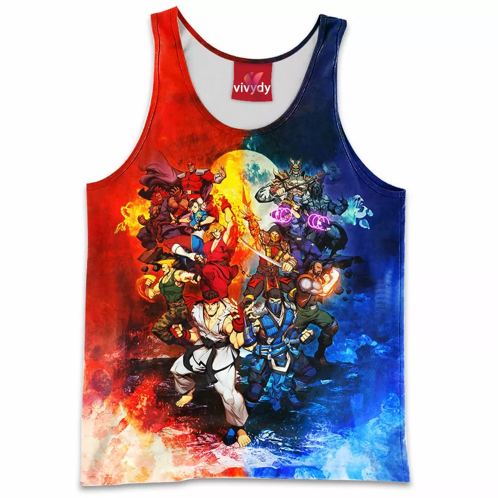 Street Fighter Vs Mortal Kombat Tank Top