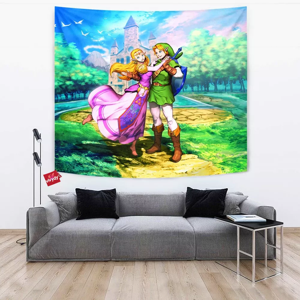 Zelda Ocarina Of Time Tapestry