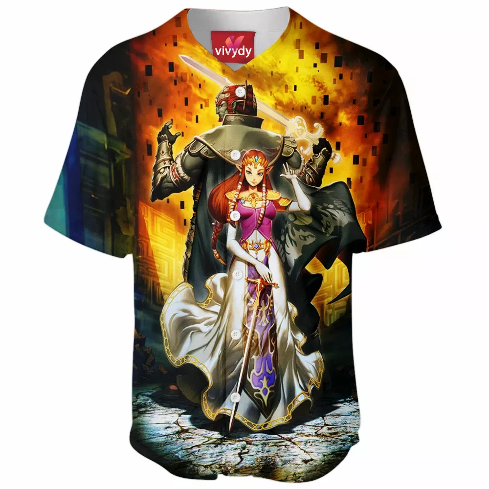 Ganondorf And Zelda Baseball Jersey