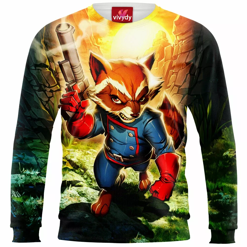 Rocket Raccartoon Sweatshirt