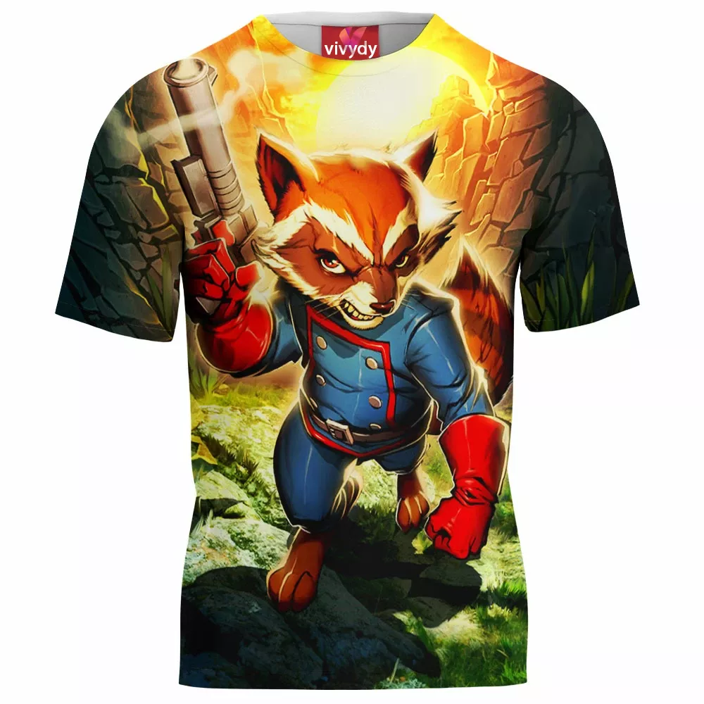 Rocket Raccartoon T-Shirt