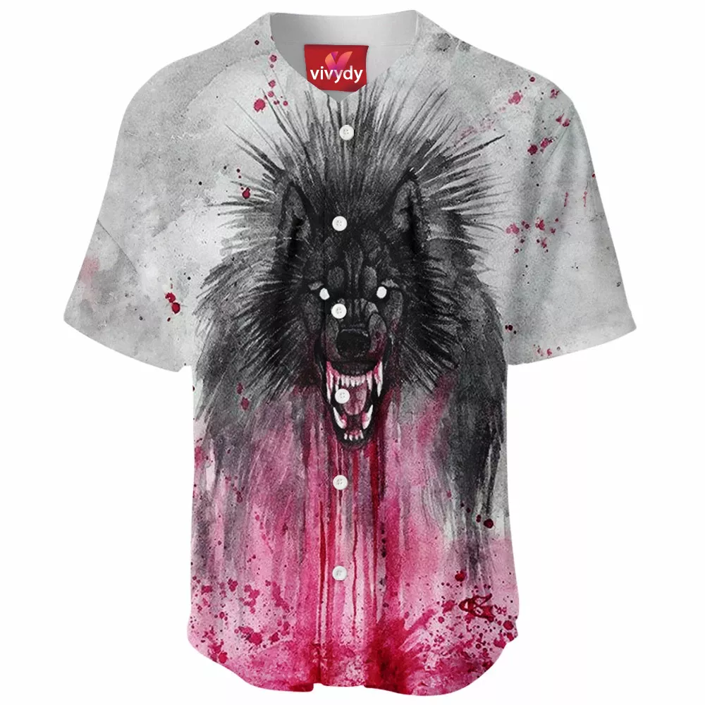 Black Wolf Baseball Jersey