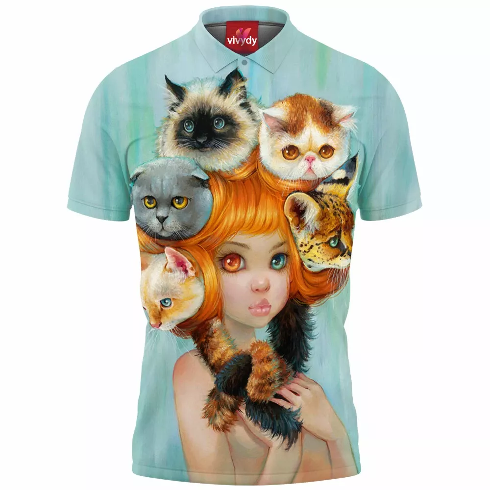 Love Cats Polo Shirt