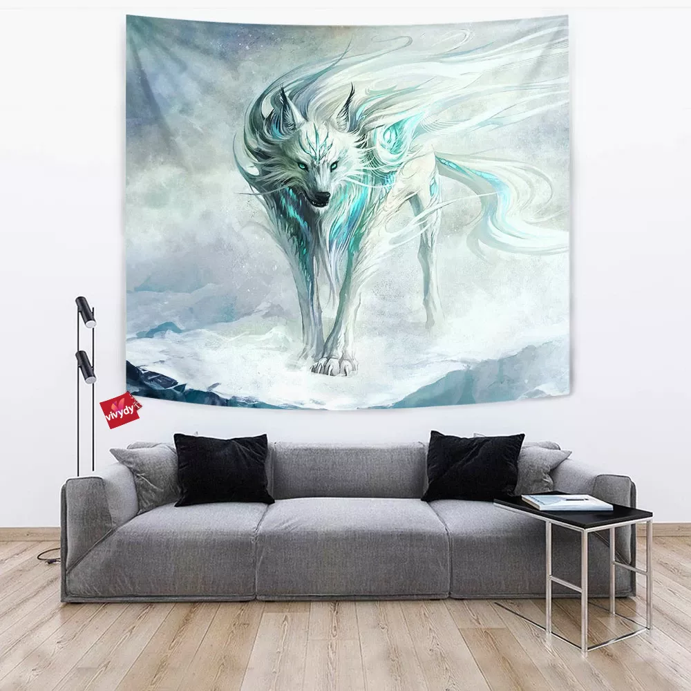 Winter Wolf Tapestry